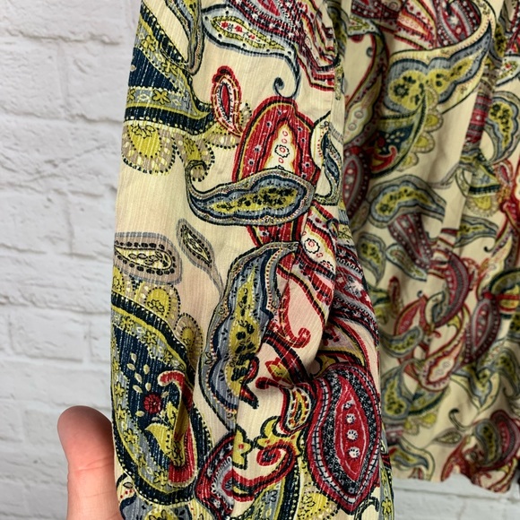 Umgee Boho Paisley Oversized Flowy Tunic MiniDress - Picture 9 of 9